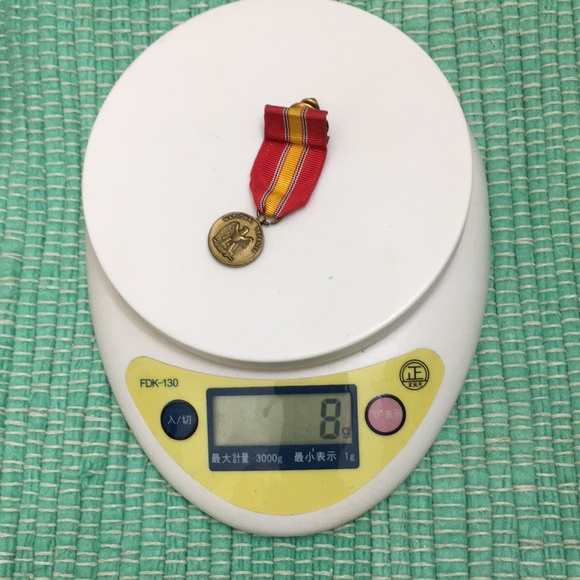 🖤Vtg NATIONAL DEFENSE military medal brooch - Picture 9 of 9